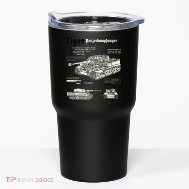 Tiger Tank Panzer World War 2 Blueprint Tumbler