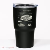 Tiger Tank Panzer World War 2 Blueprint Tumbler thumb 0
