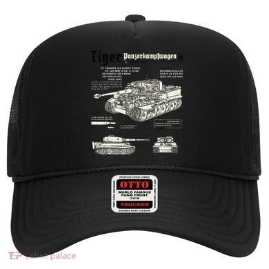 Tiger Tank Panzer World War 2 Blueprint Hat