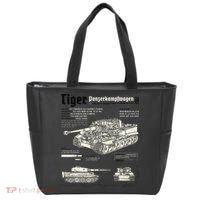 Tiger Tank Panzer World War 2 Blueprint Tote Bag thumb 0
