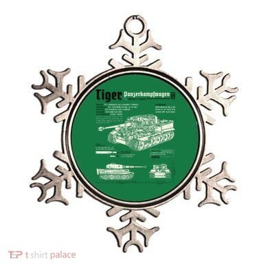 Tiger Tank Panzer World War 2 Blueprint Ornament