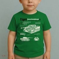 Tiger Tank Panzer World War 2 Blueprint Toddler T-Shirt thumb 2