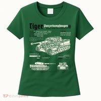 Tiger Tank Panzer World War 2 Blueprint Women's T-Shirt thumb 0