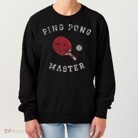 Table Tennis Ping Pong Master Funny Quote Graphic Print Women's Sweatshirt thumb 0