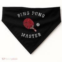 Table Tennis Ping Pong Master Funny Quote Graphic Print USA-Made Doggie Bandana thumb 0