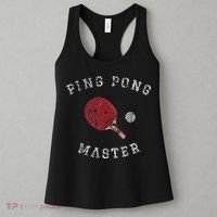 Table Tennis Ping Pong Master Funny Quote Graphic Print Women's Tank Top thumb 3