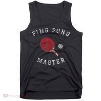 Table Tennis Ping Pong Master Funny Quote Graphic Print Tank Top thumb 0