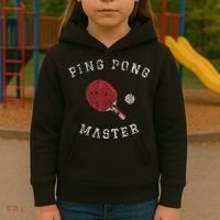 Table Tennis Ping Pong Master Funny Quote Graphic Print Kids Hoodie thumb 3