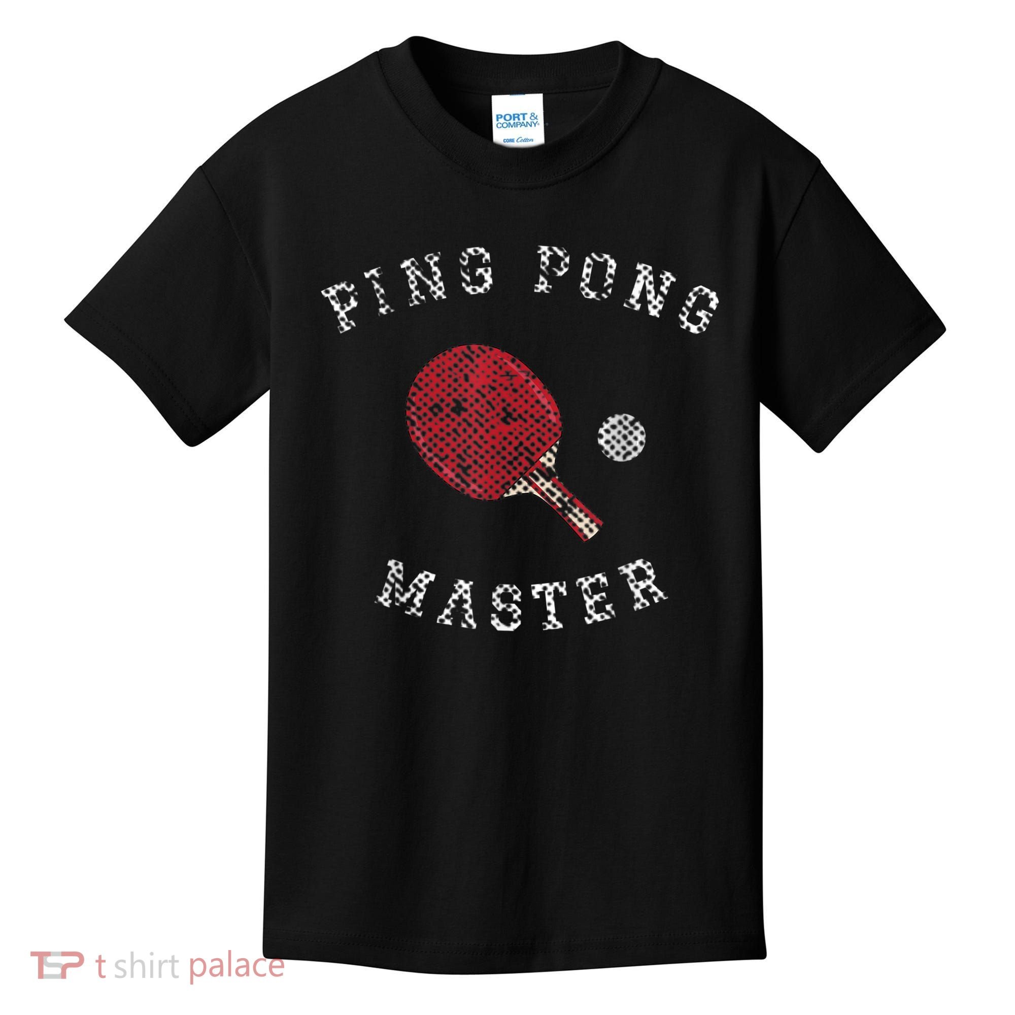 Table Tennis Ping Pong Master Funny Quote Graphic Print Kids T-Shirt