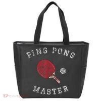 Table Tennis Ping Pong Master Funny Quote Graphic Print Tote Bag thumb 0