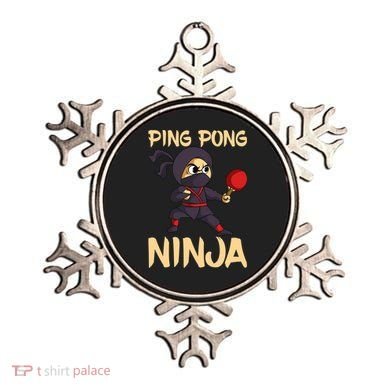 Table Tennis Ping Pong Ninja Lover Ornament