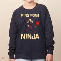 Table Tennis Ping Pong Ninja Lover Women's Sweatshirt thumb 0