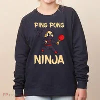 Table Tennis Ping Pong Ninja Lover Women's Sweatshirt thumb 0