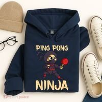 Table Tennis Ping Pong Ninja Lover Hoodie thumb 4
