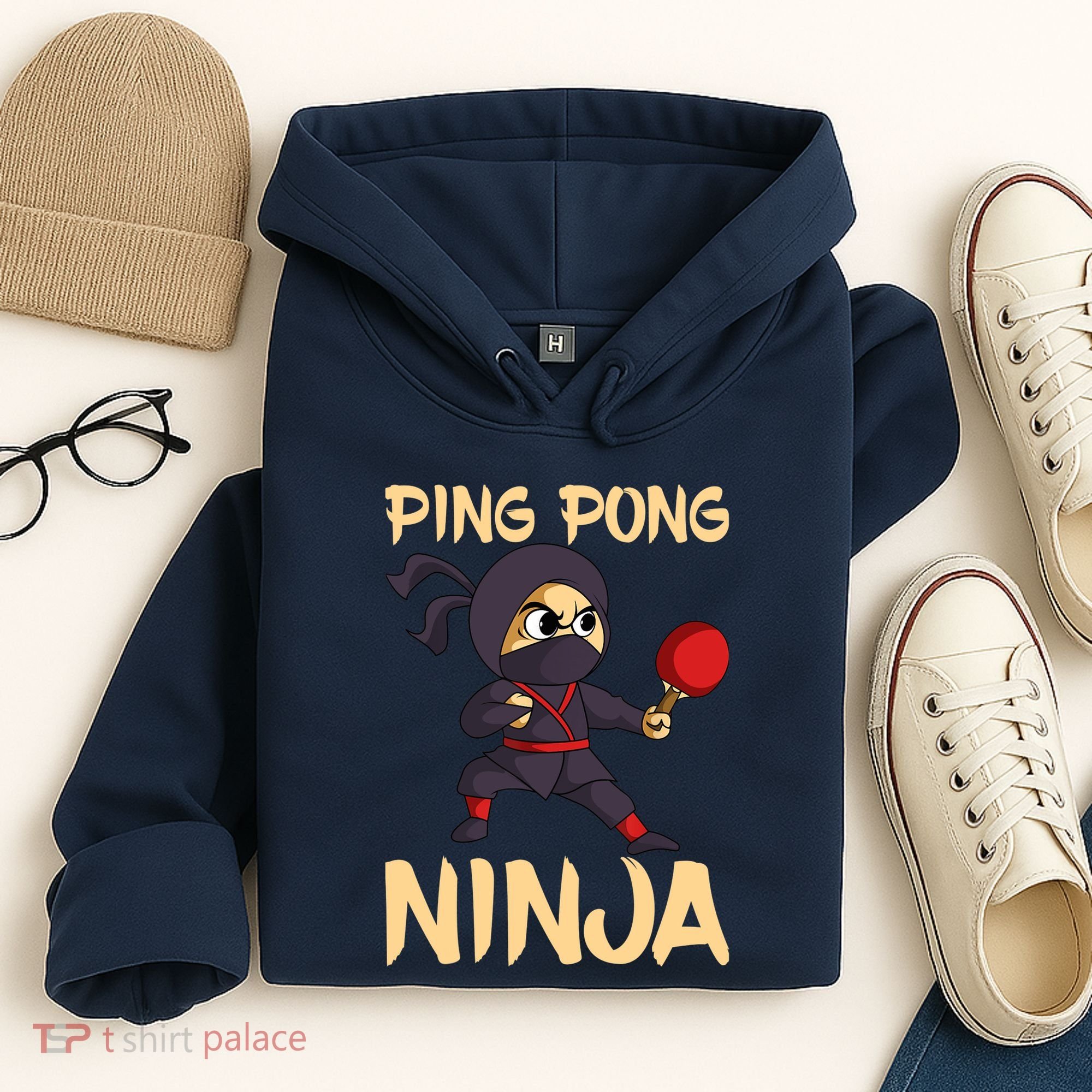Table Tennis Ping Pong Ninja Lover Hoodie