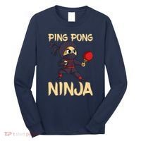 Table Tennis Ping Pong Ninja Lover Long Sleeve Shirt thumb 0