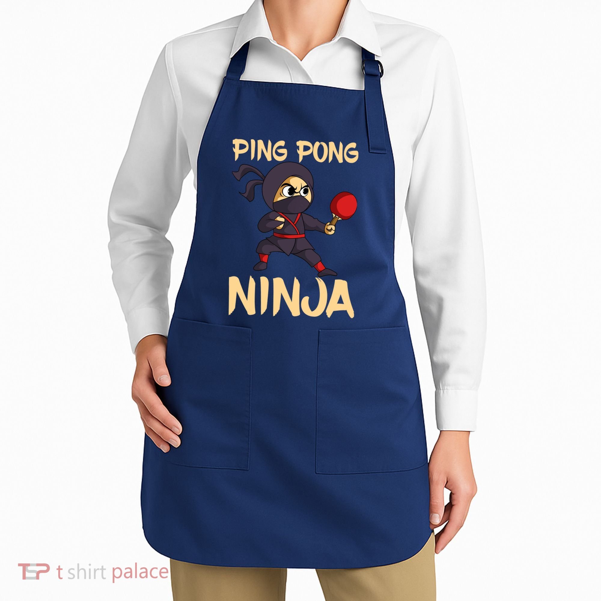 Table Tennis Ping Pong Ninja Lover Apron