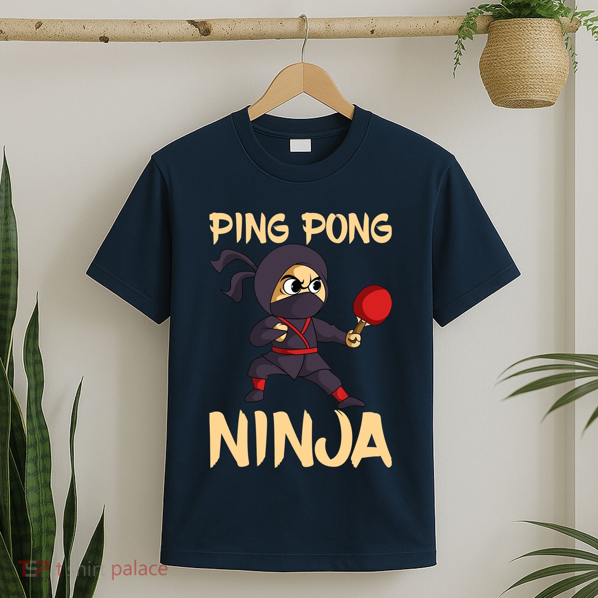 Table Tennis Ping Pong Ninja Lover T-Shirt