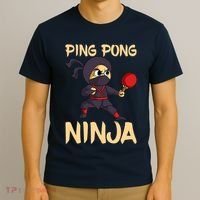 Table Tennis Ping Pong Ninja Lover T-Shirt thumb 3