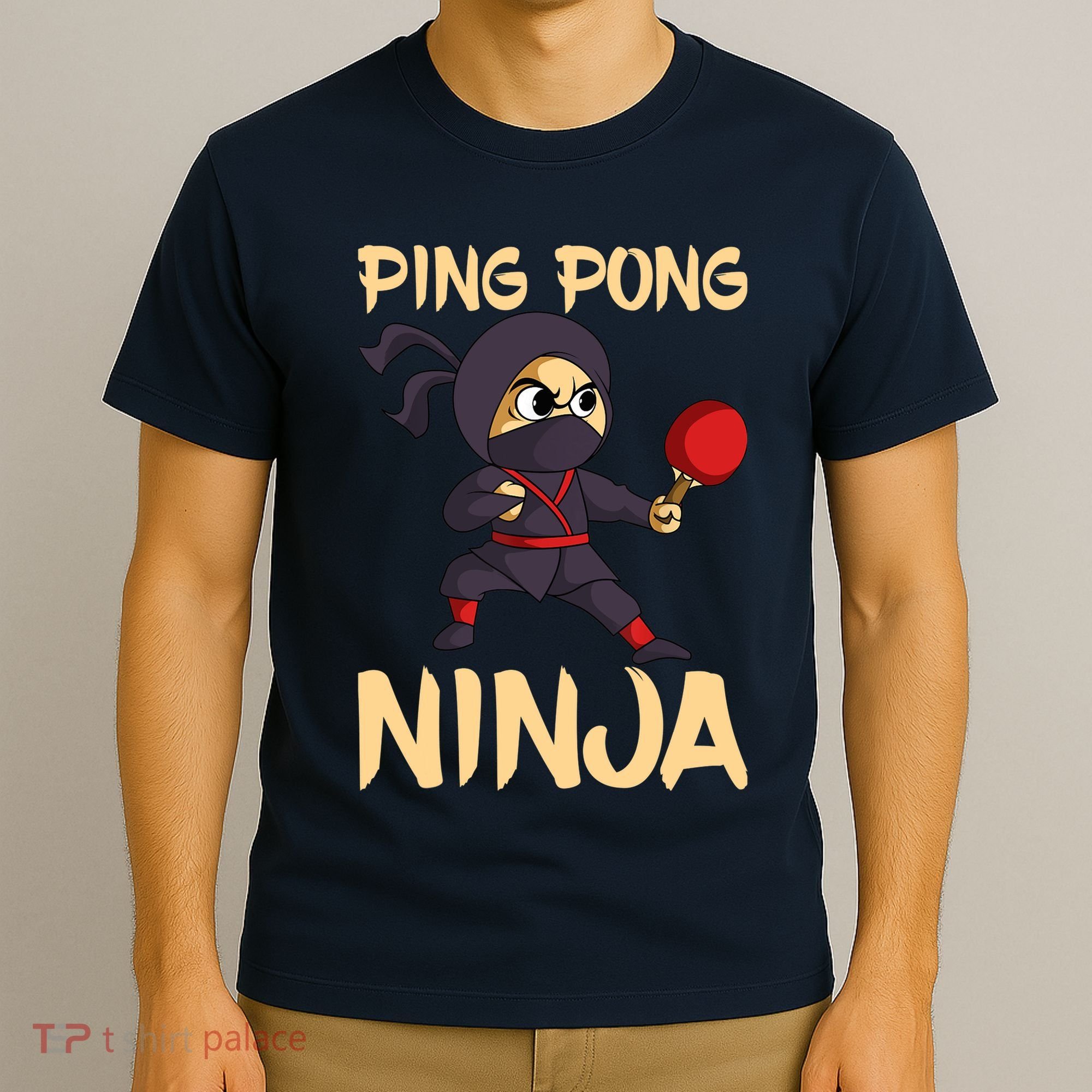 Table Tennis Ping Pong Ninja Lover T-Shirt