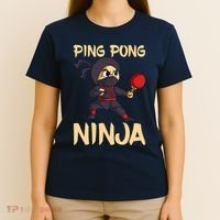 Table Tennis Ping Pong Ninja Lover T-Shirt thumb 4