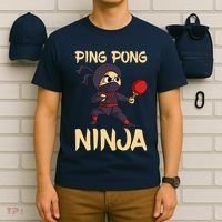 Table Tennis Ping Pong Ninja Lover T-Shirt thumb 6