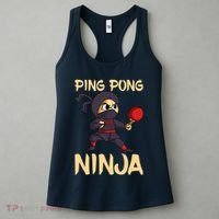 Table Tennis Ping Pong Ninja Lover Women's Tank Top thumb 3