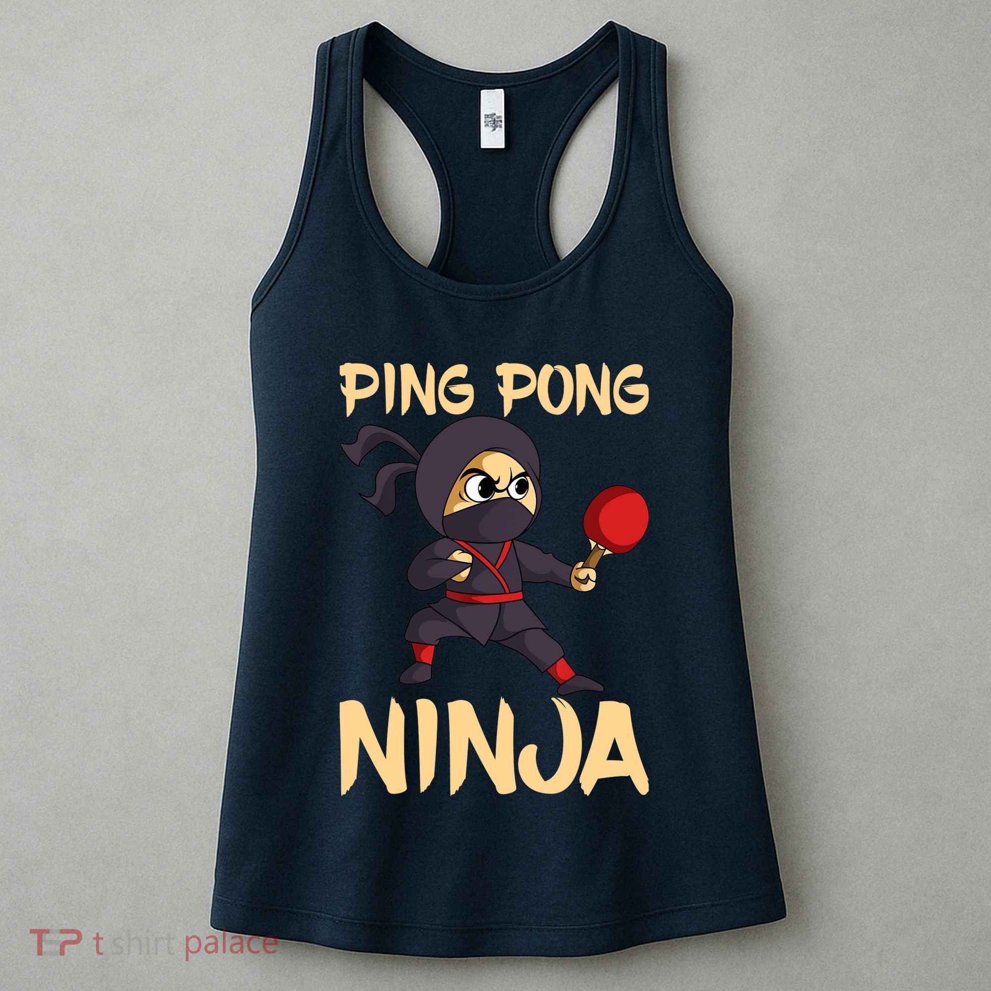 Table Tennis Ping Pong Ninja Lover Women's Tank Top