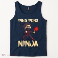 Table Tennis Ping Pong Ninja Lover Tank Top thumb 2