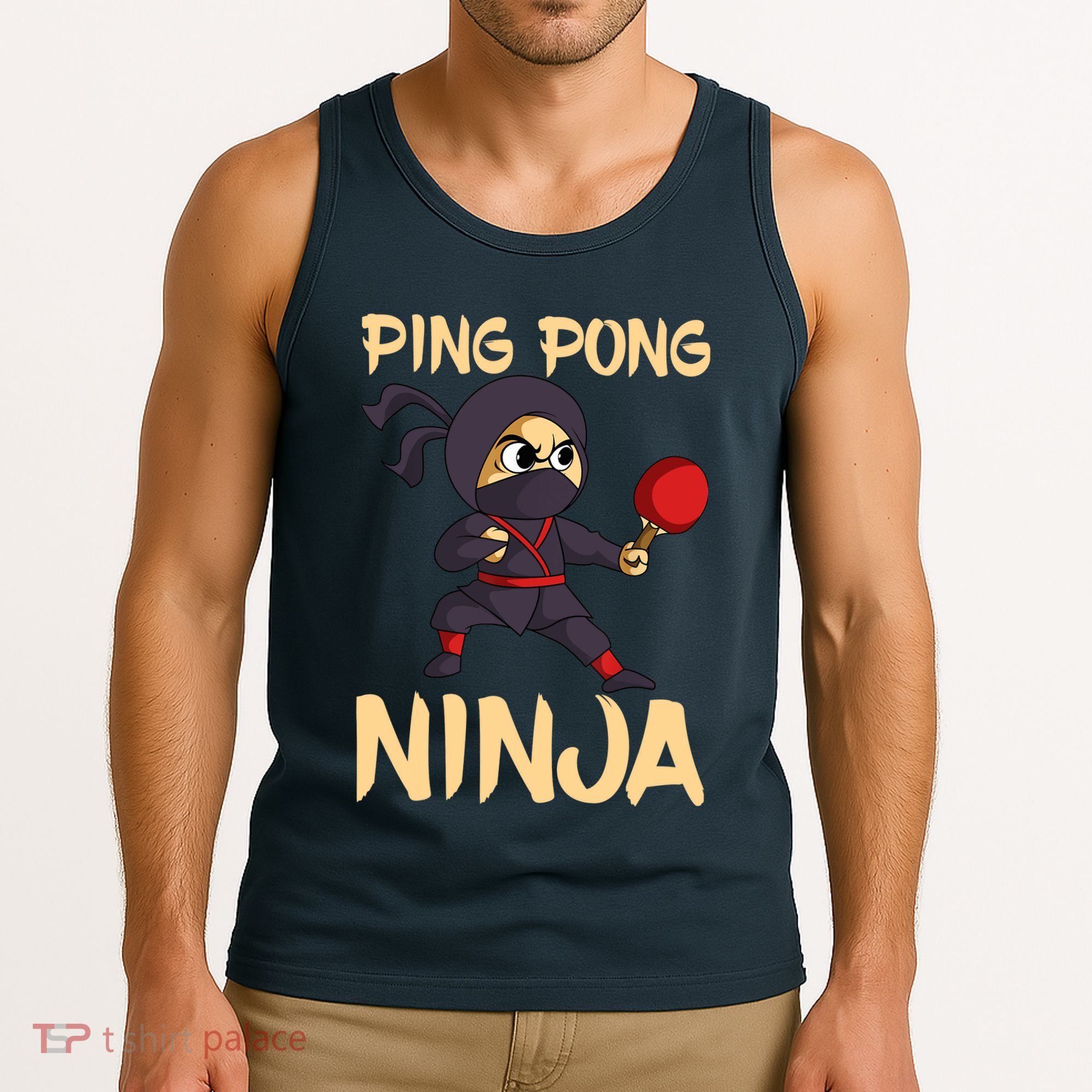 Table Tennis Ping Pong Ninja Lover Tank Top
