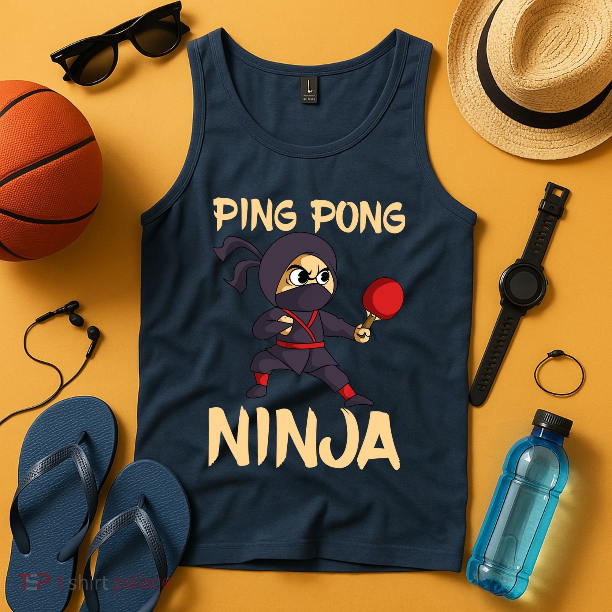 Table Tennis Ping Pong Ninja Lover Tank Top