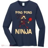 Table Tennis Ping Pong Ninja Lover Women's Long Sleeve Shirt thumb 0