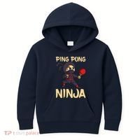 Table Tennis Ping Pong Ninja Lover Kids Hoodie thumb 0