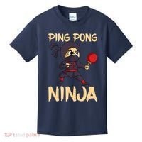 Table Tennis Ping Pong Ninja Lover Kids T-Shirt thumb 0