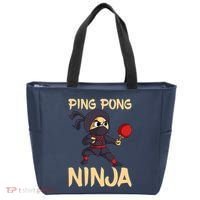 Table Tennis Ping Pong Ninja Lover Tote Bag thumb 0