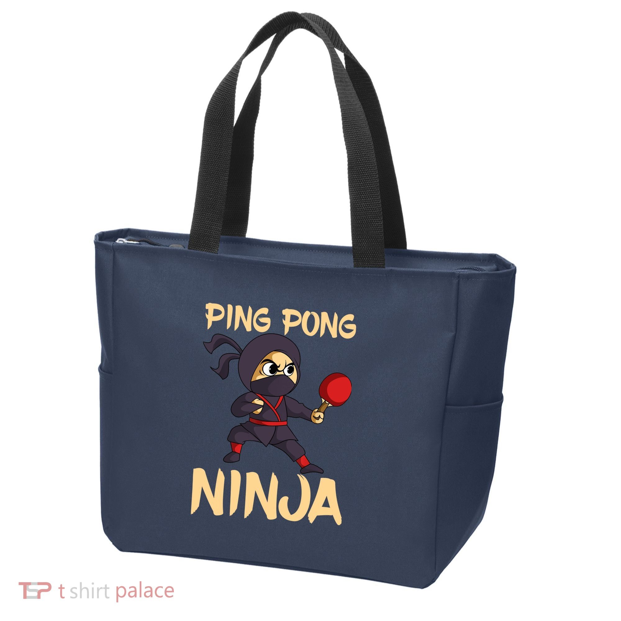 Table Tennis Ping Pong Ninja Lover Tote Bag