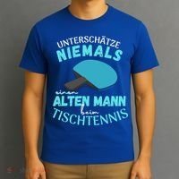 Table Tennis Ping Pong Dad Grandpa Grandfather Fathers Day Gift T-Shirt thumb 3