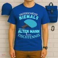 Table Tennis Ping Pong Dad Grandpa Grandfather Fathers Day Gift T-Shirt thumb 6