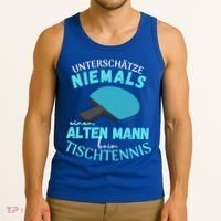 Table Tennis Ping Pong Dad Grandpa Grandfather Fathers Day Gift Tank Top thumb 3