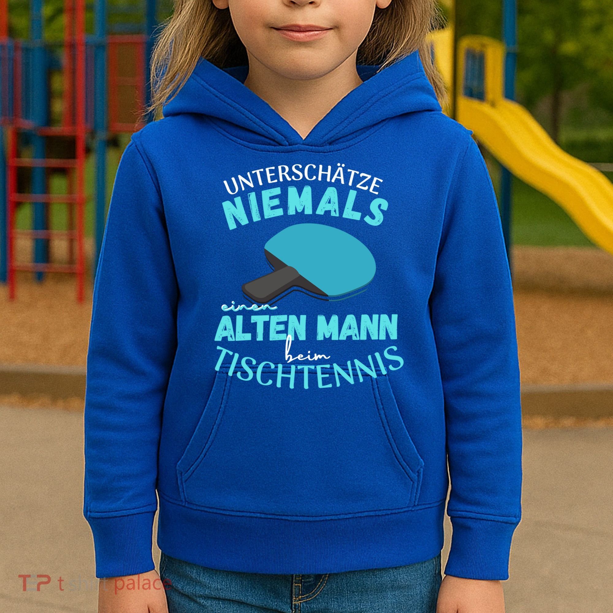 Table Tennis Ping Pong Dad Grandpa Grandfather Fathers Day Gift Kids Hoodie