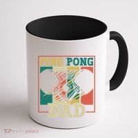 Table Tennis Player Father Ping Pong Dad Funny Table Tennis Great Gift Coffee Mug thumb 1