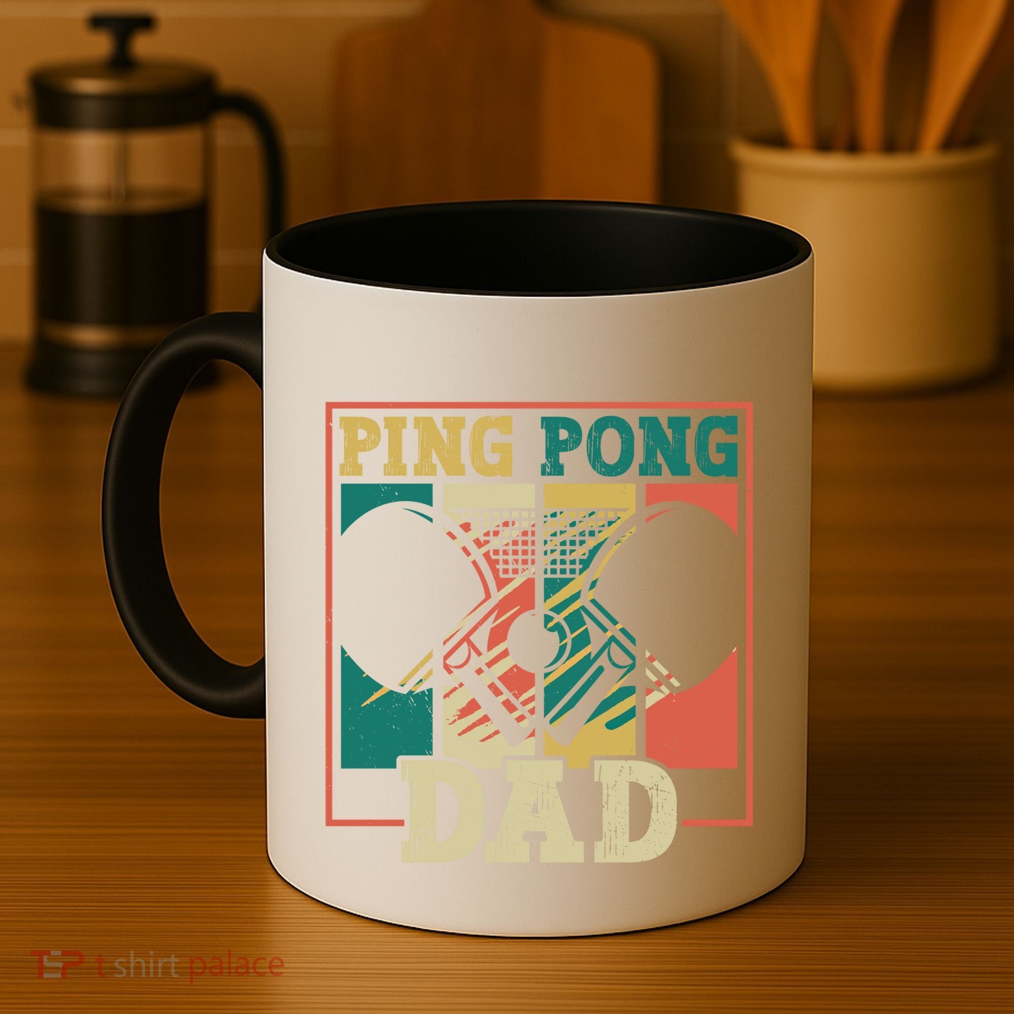 Table Tennis Player Father Ping Pong Dad Funny Table Tennis Great Gift Coffee Mug