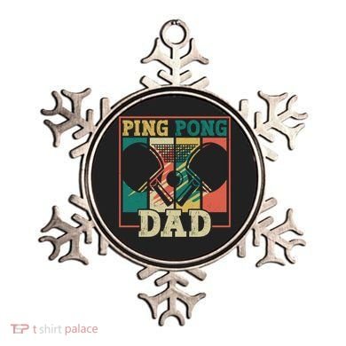 Table Tennis Player Father Ping Pong Dad Funny Table Tennis Great Gift Ornament