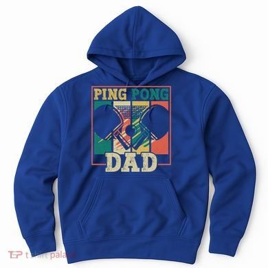 Table Tennis Player Father Ping Pong Dad Funny Table Tennis Great Gift Hoodie