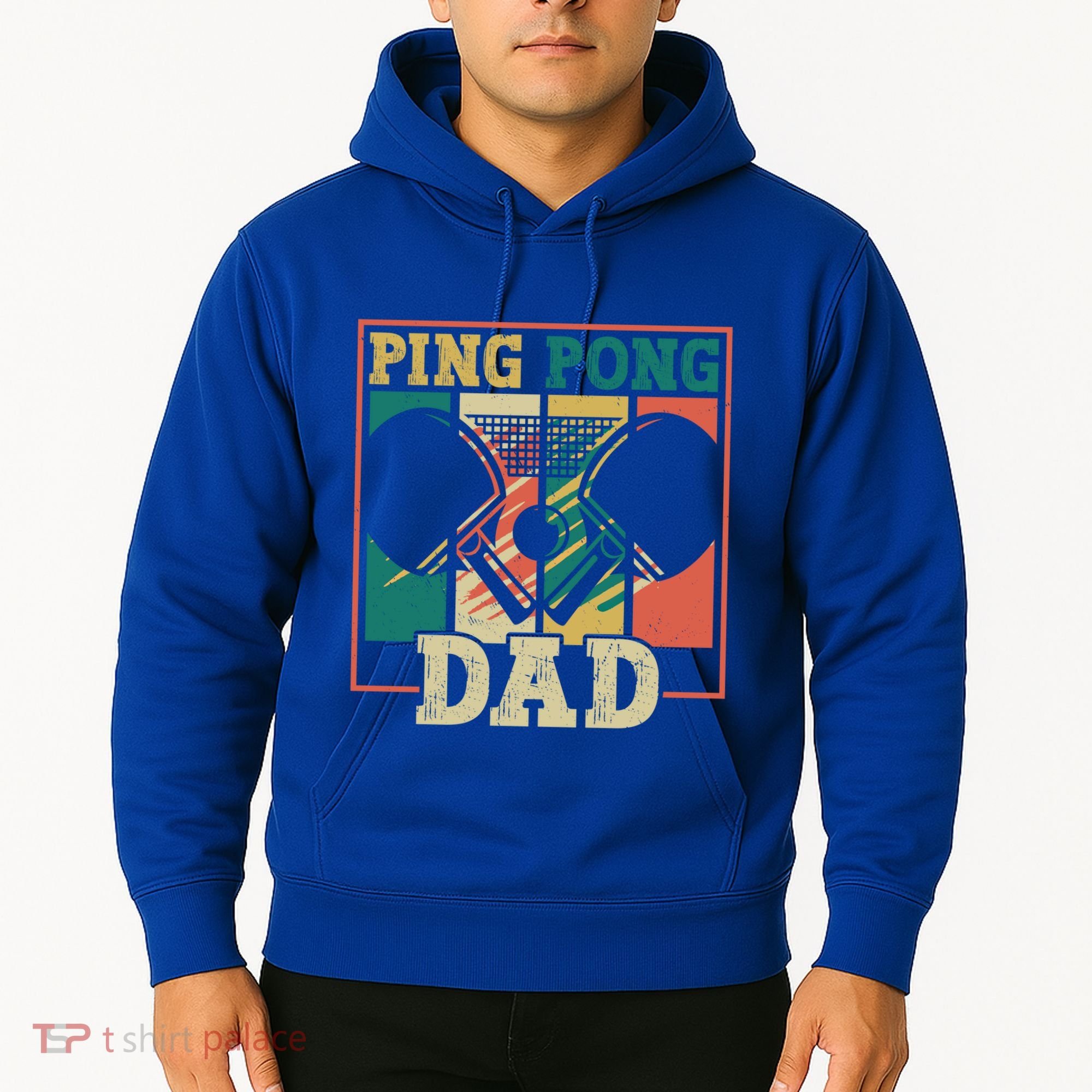Table Tennis Player Father Ping Pong Dad Funny Table Tennis Great Gift Hoodie