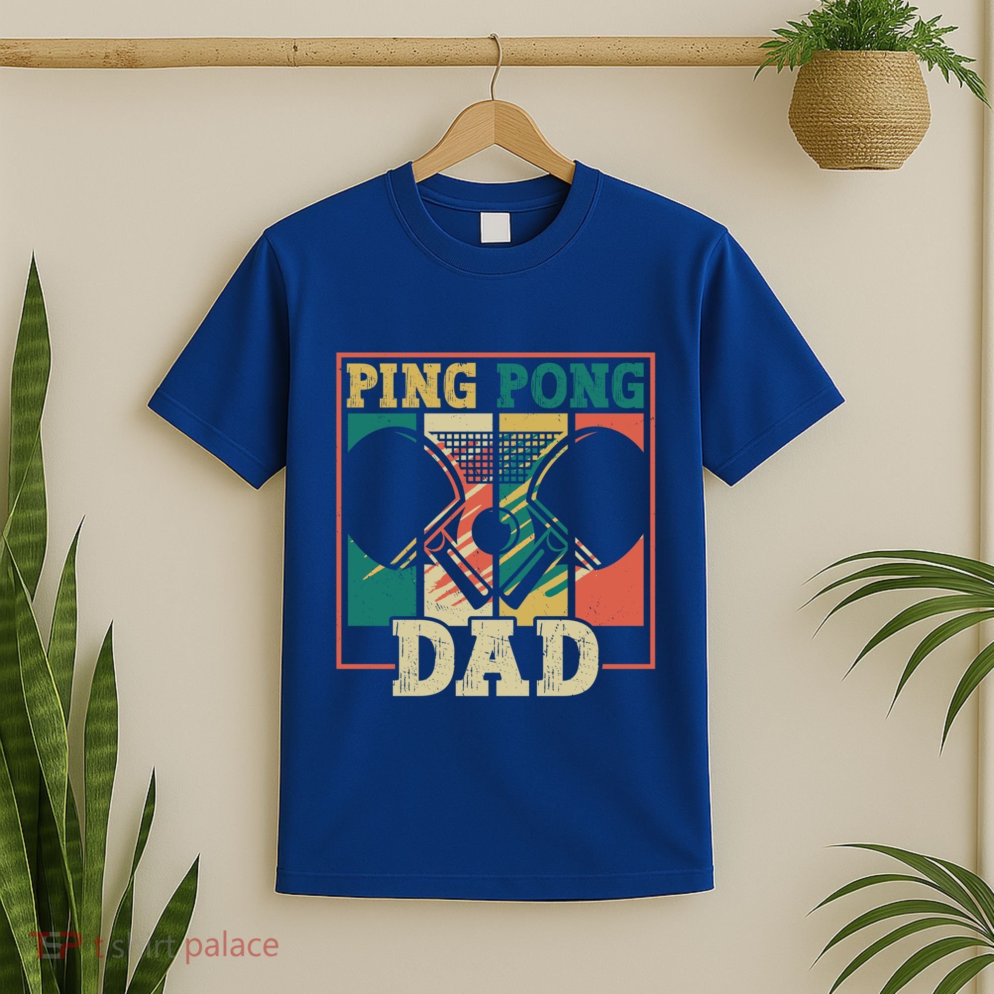 Table Tennis Player Father Ping Pong Dad Funny Table Tennis Great Gift T-Shirt