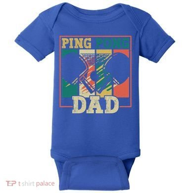 Table Tennis Player Father Ping Pong Dad Funny Table Tennis Great Gift Baby Bodysuit