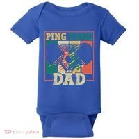 Table Tennis Player Father Ping Pong Dad Funny Table Tennis Great Gift Baby Bodysuit thumb 0