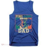 Table Tennis Player Father Ping Pong Dad Funny Table Tennis Great Gift Tank Top thumb 0