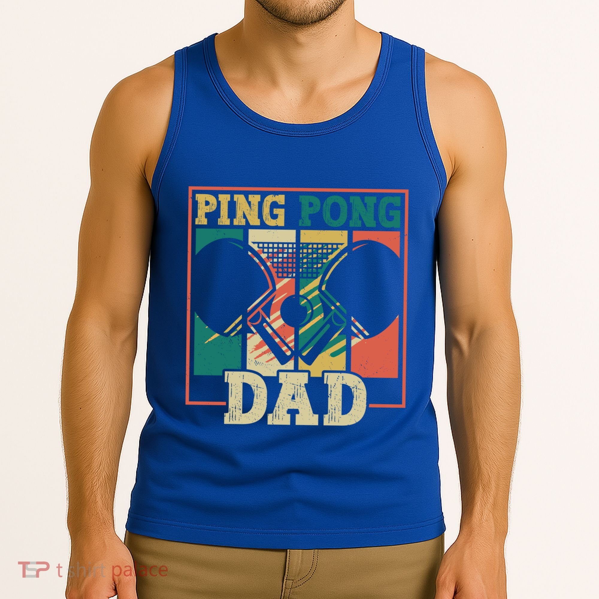 Table Tennis Player Father Ping Pong Dad Funny Table Tennis Great Gift Tank Top